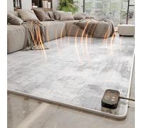 SHENGSHIYU électrique en Graphène,Chauffage en 5 Minutes,Fonction Minuterie,Chaleur Circulante,Imperméable Heating Carpet,Crée Un Espace Chaud pour la Famille en Hiver A-100×150cm/39.37×59.06in