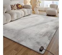 SHENGSHIYU électrique en Graphène Tapis de Sol,Chaleur Circulante,Température Réglable,Imperméable,Nettoyage Facile,Heater Rug,Crée Un Espace Chaud pour la Famille en Hiver A-100×150cm/39.37×59.06in