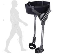 SHENGSHIYU Exosquelette de Marche,3 Niveaux Réglables,Technologie Pendulaire sans Pile,Fibre de Carbone (1,05kg) Taille Walking Aids,Bionic Body Power Aides à la Marche,Bothlegs-M