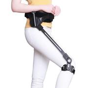 SHENGSHIYU Exosquelette de Marche,3 Niveaux Réglables,Technologie Pendulaire sans Pile,Fibre de Carbone (1,05kg) Taille Walking Aids,Bionic Body Power Aides à la Marche,Rightleg-M