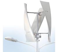 SHENGSHIYU Générateur Turbines Vent Spirale Verticale,12V/24V/48V Silencieux Vertical Petit Générateur de Vent à énergie Libre Maison éolienne Verticale Portable avec Contrôleur 3000W-48V