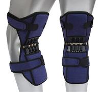 SHENGSHIYU Genouillères Knee Protector Joint Support Knee Pads Breathable Non-Slip Power Lift Knee Pads Rebound Spring Force Knee Booster Leg Protector,Blue