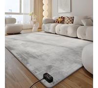 SHENGSHIYU Grand Tapis Chauffant électrique pour Appartement,Chaleur Circulante,Température Réglable,Imperméable,Nettoyage Facile Heated Rug,Base Isotherme,Safe pour Sol A-100×150cm/39.37×59.06in