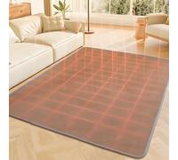 SHENGSHIYU Grand Tapis de Sol Chauffant Salon,Chaleur Circulante,Température Réglable,Imperméable,Doux et Confortable Electric Heating Carpet,Base Isotherme B-150×200cm/59.06×78.74in