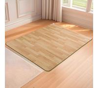 SHENGSHIYU Heated Carpet,Sol Chauffant Tapis Chauffant,Montée en Température Constante,Température Réglable,Structure Multicouche PVC Tapis de Sol Chauffant Salon 100×100cm