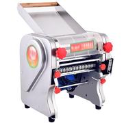 SHENGSHIYU Machine à Pate Electrique,Machine à Faire des pâtes fraîches pour 2 Types de Nouilles,Épaisseur 0,1-20mm,laminoir a Pizza avec Couvercle & Rétraction Lame,Doughwidth20cm