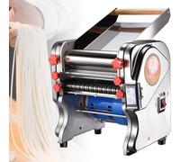 SHENGSHIYU Machine à pâtes fraîches électrique,Machine à pâtes pour 3 Types de Nouilles,Cuisine Machine pour Faire Les pates fraiches pour Laminage & Découpe,Doughwidth18cm