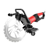 SHENGSHIYU Machine à Rainurer Les Murs,8900W Puissance Élevée ,Vitesse du Moteur 3000 TR/Min,Profondeur de Coupe Max 300 mmCoupe sans Poussière avec Pompe à Eau et 2 Lame Diamant pour sols,Murs