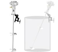 SHENGSHIYU Malaxeur de Peinture,Mélangeur Pneumatique Commercial Longueur de la Tige d'agitation en Acier Inoxydable 88 cm,Diamètre de la Turbine 15 mm,Malaxeur Mural Ateliers Industriels,60Gallon