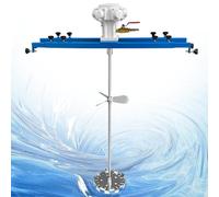 SHENGSHIYU Mélangeur de Peinture Pneumatique,Mélangeur à Vitesse Variable Vitesse Ajustable Via Une Valve d'air ,Capacity 1000kg,Malaxeur pour Peintures,Transformation Alimentaire,Large5cylinder