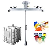 SHENGSHIYU Mélangeur Peinture Pneumatique,1000 L Malaxeur Peinture Bras Extensible Longueur 72-120 cm,Mélangeur à Vitesse Variable pour Peintures,Transformation Alimentaire,H005L