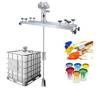 SHENGSHIYU Mélangeur Peinture Pneumatique,1000 L Malaxeur Peinture Bras Extensible Longueur 72-120 cm,Mélangeur à Vitesse Variable pour Peintures,Transformation Alimentaire,H003