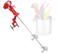 SHENGSHIYU Mélangeur Pneumatique,50 Gallons Malaxeur Enduit Peinture 6-8 MPa,1500-2600 RPM,Diamètre de la Pales en Alliage D’Aluminium 15 cm,Malaxeur Mural pour Ateliers Industriels