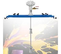 SHENGSHIYU Mélangeur Pneumatique,Mélangeur Anti-Déflagrant Bras Extensible Longueur Totale 720-1200mm,IBC Air Agitator pour Ateliers Industriels,Entrepôts de Peinture,5cylinder