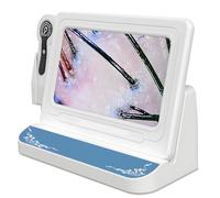 SHENGSHIYU Skin Diagnosis Hair Analyzer,Microscope Capillaire avec Mallette de Transport,Double Objectif Commutable 50/200x,Capture en Un Clic,Test Capillaire,Imagerie HD 10 Mégapixels