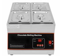 SHENGSHIYU Tempereuse a Chocolat Professionnelle,sans Ajout d'eau,Contrôle Précis de La Température 0~95℃,Cuve Intérieure en Acier Inoxydable,Appareil pour Fondre du Chocolat 3Pot
