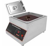 SHENGSHIYU Tempereuse a Chocolat Professionnelle,sans Ajout d'eau,Contrôle Précis de La Température 0~95℃,Cuve Intérieure en Acier Inoxydable,Appareil pour Fondre du Chocolat 1Pot