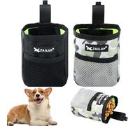 Shengxi 2 Pièces Sac à Friandises pour Chien Dressage Petite Sac de Dressage d'animal avec Clip de Fixation Sac de Rangement pour Friandises Multifonctionnel pour Le Dressage du Chien