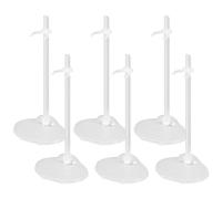 Shengxi 6 Pièces Support pour Poupée, Présentoir Étagère Compatible Barbie, Ultraman, Plastique 9-11 Pouces