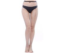 Shengxi Collant Résille Noir Femme Collant Résille Maille À Taille Haute Sexy Bas En Résille Élastique Filets de Pêche Bas Résille Cuisse Taille Unique (Maille moyenne-grande, Noir)