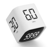 Shengxi Minuteur de Cuisine, Cube Digital Minuteur Minuterie à Induction de Gravité avec Vibration et Son, Minuterie Numérique Flip Timer avec Compte à Rebours pour Travailler Étudier Cuisiner