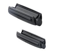 Shengxi Rouleuse à Cigarette Manuel 2 Pièces, 78mm+110mm Dispositif à Cigarettes Conique Rouleau à Tabac Manuel Portable, Machine à Rouler DIY Outils Rouleuse en Plastique pour Cône Pré-roulé (Noir)