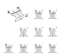 SHENGYIG 10 Pièces Rail DIN Terminal Rail UK-B1, Adaptateur de Rail DIN, PA66 en Plastique Nylon, Isolant et Ignifuge, DIN Ensembles Support de Carte, pour Accessoires de Bornier Série UK-B1