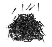 SHENGYIG 200 Pièces Pointe Plastique pour Flechette, Noir 2BA Filetage Embout Flechette, Remplaçable Pointes de Fléchettes, pour Compétition et Divertissement