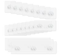 SHENGYIG 21 Pièces Patere Murale Adhesive, Crochet Adhésif, Montage Mural Sans Perçage, Crochet Adhesif Mural Salle de Bain, Capacité Portante Puissant pour Étagère Douche, Salle Bain, Cuisine