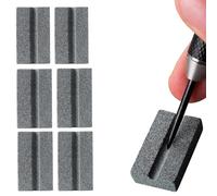 SHENGYIG 6 Pièces de Galets à Lames pour Fléchettes, Galet à Rainure V pour Pointes de Fléchettes, Accessoire en Grise pour Fléchettes - Parfait pour Aiguiser Les Pointes en Acier des Fléchettes