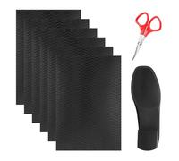 SHENGYIG 6 Pièces Semelles Antidérapantes 15×10 cm, Kit de Réparation Autoadhésif avec Outil de Coupe, Réduction du Bruit, Idéal pour Talons Hauts, Chaussures en Cuir et Sandales