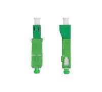 SHENGYIG Connecteur Rapide Fibre Optique, 2 Pièces SC/APC Femelle Vers LC/APC Mâle, Vert Coupleur pour Fibres Optiques, Noyau en Céramique, pour Câbles Optiques et Panneaux de Brassage