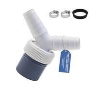 SHENGYIG Double Evacuation Machine a Laver, PP Double Machine-Laver Raccord Y, Double Extrémité Adaptateur de Vidange Machine à Laver, Entrée D'eau 18-24 mm, pour Lave-Vaisselle, Sèche-Linge