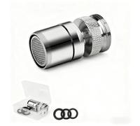 SHENGYIG Embout Robinet, Embout Robinet Cuisine, 360° Brise Jet Robinet, Aérateur de Robinet pour Robinets M22 ou M24 pour Cuisine/Salle de Bain