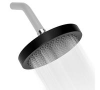 SHENGYIG Tête de Douche, Noires 6 Pouces Pommeau Douche Noir, Avec Boule Réglage Rotative à 360°, Pomme Douche Economie D'eau Equipé D'une Buse Anticalcaire, Utilisé Dans Salles Bains, Hôtels