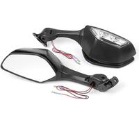 SHENHUO Feu de signalisation de rétroviseur latéral de voiture Rétroviseurs latéraux avec clignotants pour Kawasaki, pour Ninja, ZX-10R, ZX10R