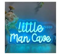 SHENHUO lampe au néon Enseigne au néon Little pour man Cave avec lumière bleu glacier vibrante pour une fête esthétique