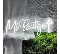 SHENHUO lampe au néon Enseigne lumineuse LED néon « Mon baptême » pour décorations de fête d'anniversaire(A)