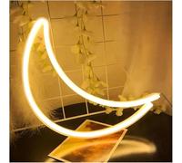 SHENHUO lampe au néon Éon signe LED Lune Étoile Néon Mur Chambre Salon Décor À La Maison Lampe Veilleuse(Neon-4)
