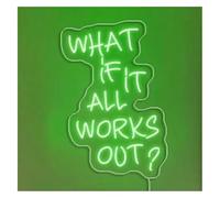 SHENHUO lampe au néon Et si tout se passait bien pour une enseigne lumineuse au néon pour chambre, salle de jeux, ados, bar ou club ?(B)