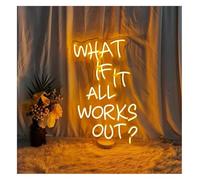 SHENHUO lampe au néon Et si tout se passait bien pour une enseigne lumineuse au néon pour chambre, salle de jeux, ados, bar ou club ?(C)