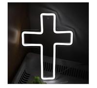 SHENHUO lampe au néon Pour enseigne au néon Jésus blanc pour lumière alimentée en forme de croix