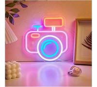 SHENHUO lampe au néon Pour lampe au néon, emprunt mot Cute Camera pour enseigne