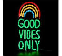 SHENHUO lampe au néon Pour lampe au néon, emprunt mot LED pour Good Vibes Only