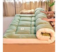 SHENJIA Matelas Futon Pliable épais, Matelas Tatami Japonais Enroulable pour Le Camping, Le Sommeil au Sol, Le Jeu des Enfants, Portable Durable Confortable,90X200CM