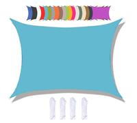 SHENJIE Voile d'ombrage rectangulaire - 2 x 4 m - Imperméable - Bloque 95 % des rayons UV - Avec corde gratuite - Pour extérieur, jardin, terrasse, cour, fête