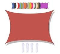 SHENJIE Voile d'ombrage rectangulaire - 2 x 4 m - Imperméable - Bloque 95 % des rayons UV - Avec corde gratuite - Pour extérieur, jardin, terrasse, cour, fête