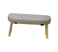 SHENJMAI Banc de méditation en Bois Banc de méditation Doux et Confortable, Pliable avec Tapis, for l'intérieur l'extérieur, for Le Bureau, la Salle cérémonie du thé(Light Grey)