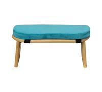 SHENJMAI Banc de méditation en Bois Banc de méditation Doux et Confortable, Pliable avec Tapis, for l'intérieur l'extérieur, for Le Bureau, la Salle cérémonie du thé(Blue)