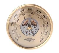 SHENJMAI Baromètre à Cadran Baromètre Mural à Cadran Rond en métal, 108mm, Perspective, Station météo aérienne